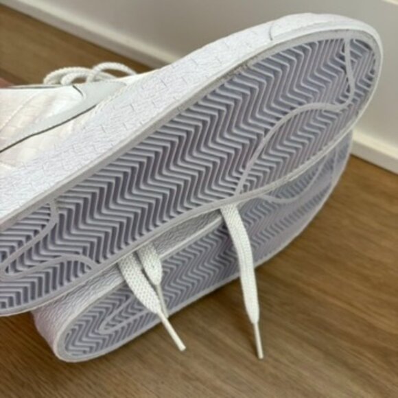 Vintage 2008 Nike Blazer Mid '09 Premium White Snakeskin Checker Size 9 EU 40.5 - Picture 6 of 9